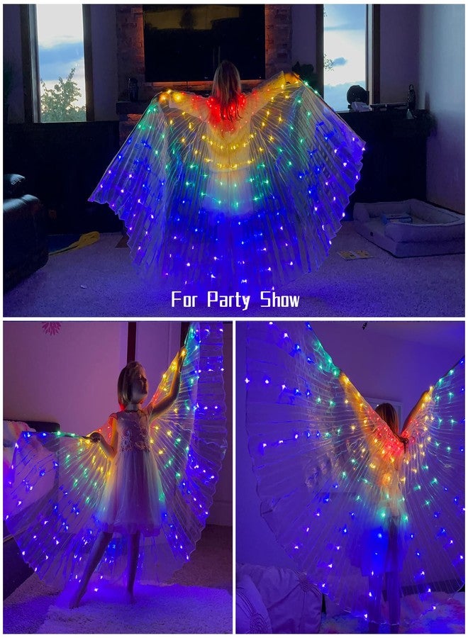 ZFBIRD LED Butterfly Wings Light Up Fairy Wings Luminous Butterfly Costumes for Halloween, Christmas and Belly Dance - Image 4